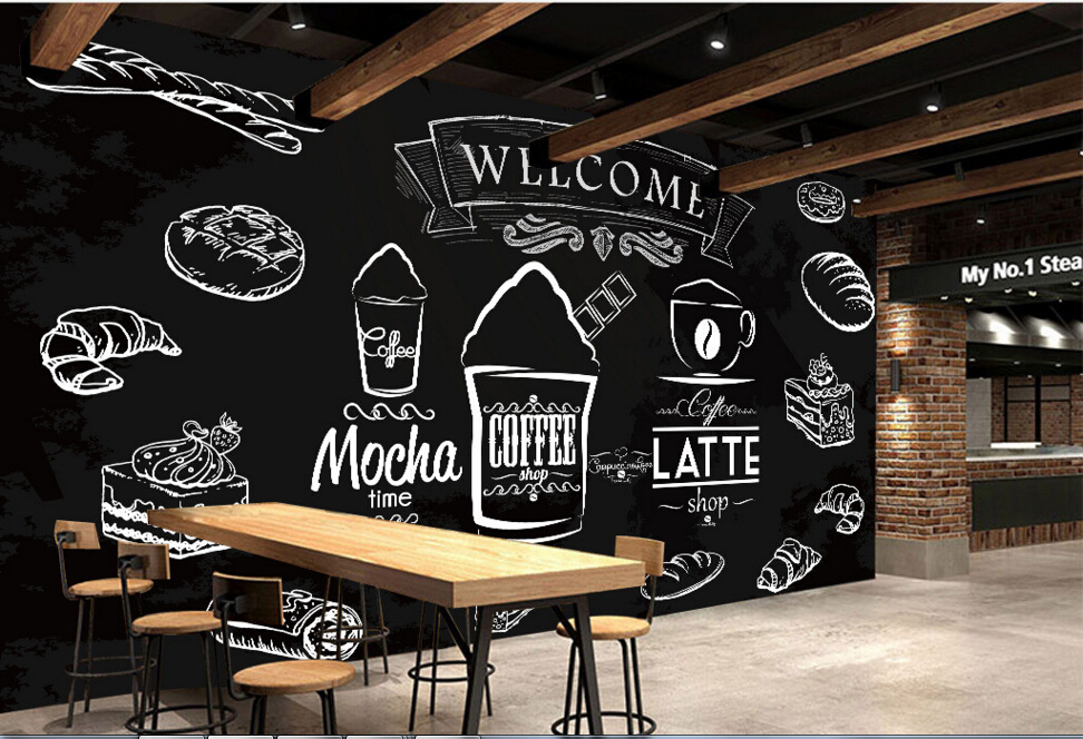 Vẽ tranh tường quán cafe đẹp Hà Nội