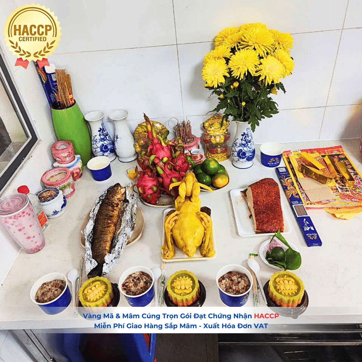 Mâm cúng ông táo 23 tháng chạp