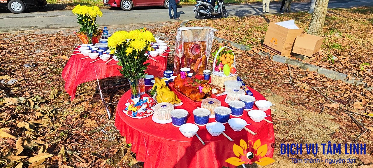 Mâm Cúng Động Thổ Khởi Công Cơ Sở Tạm Giữ Bộ Công An