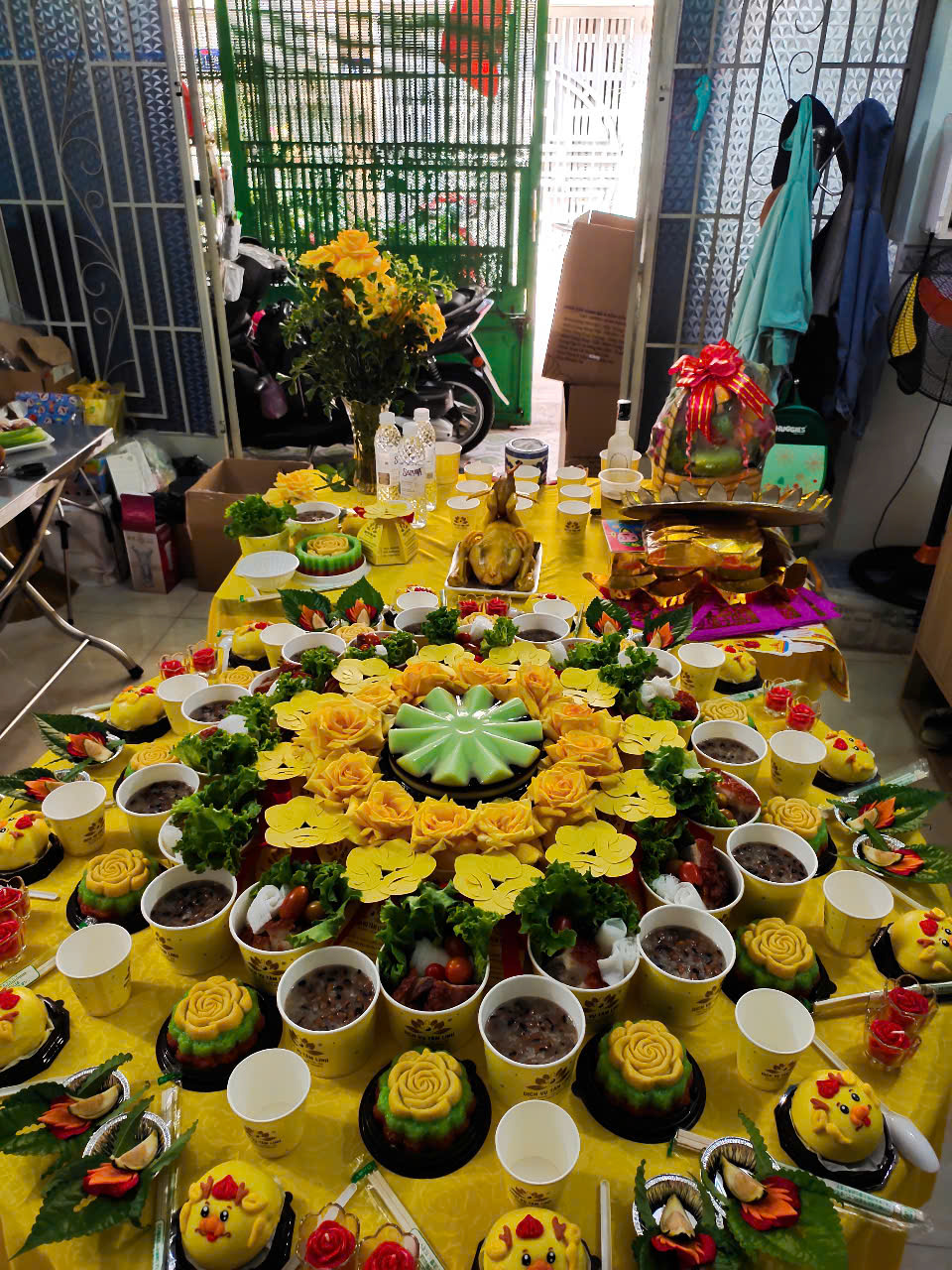 Mâm Cúng Thôi Nôi VIP4 Tone Vàng