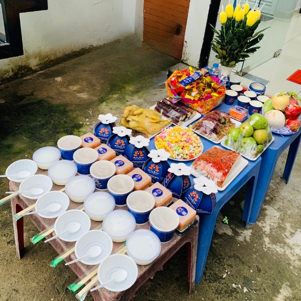 Mâm cúng cô hồn mặn