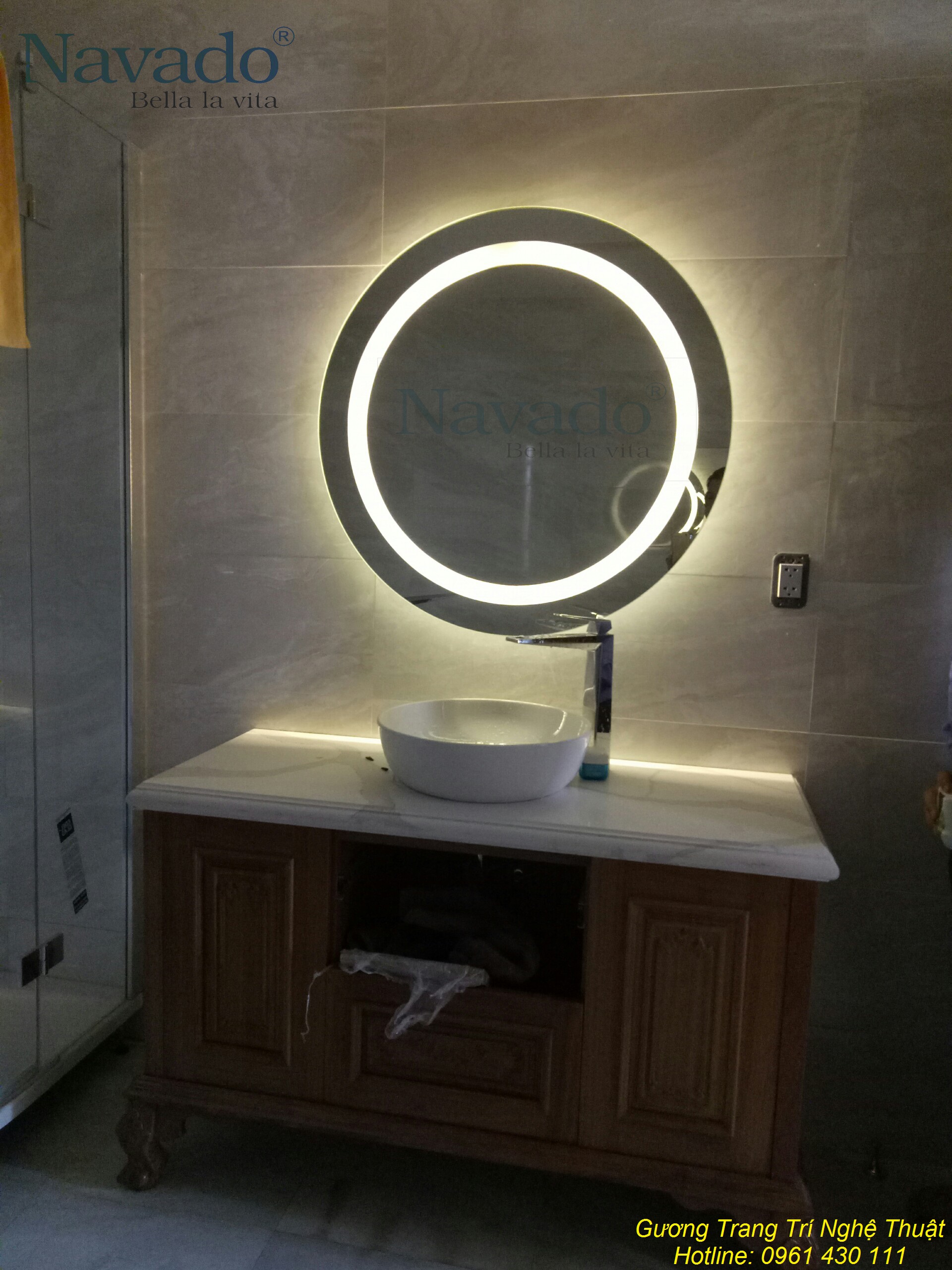 Tăng thêm ánh sáng với gương đèn led