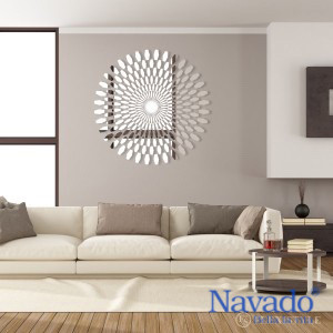 Gương phòng khách- ý tưởng trang trí nội thất độc đáo mới lạ