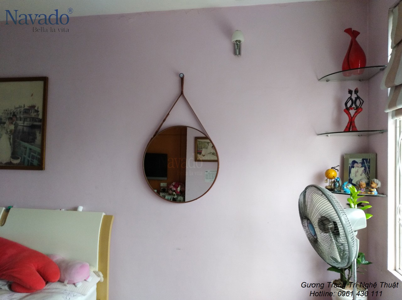 Gương trang trí phòng khách Khánh Hòa