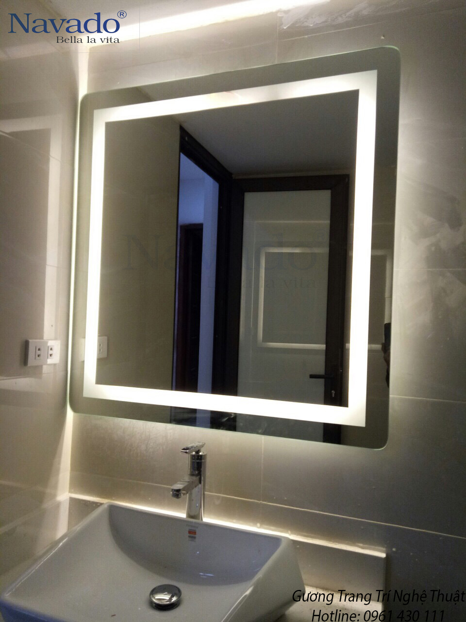 Tăng thêm ánh sáng với gương đèn led