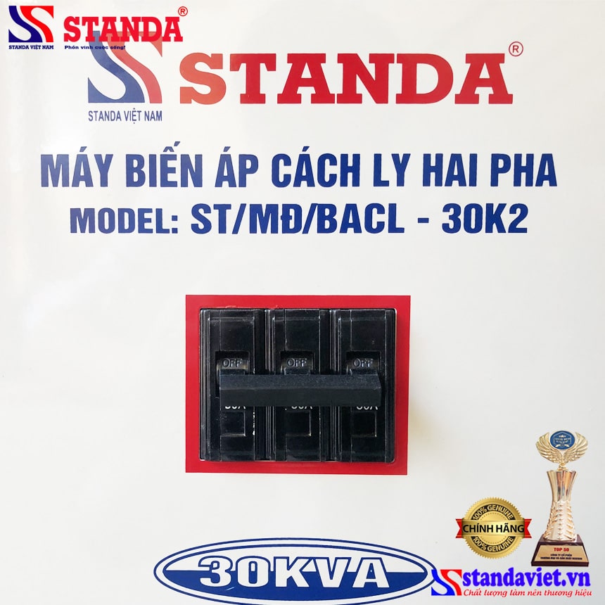  hình ảnh máy biến áp cách ly standa 30KVA 2 pha 2