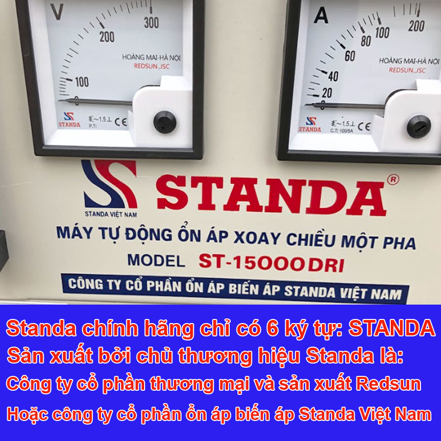 tiêu chí phân biệt ổn áp STANDA và ổn áp STANDARD