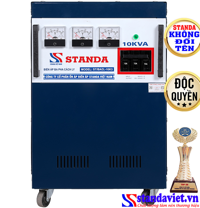 Biến áp cách ly Standa 10kVA chính hãng Biến áp cách ly Standa 10kVA