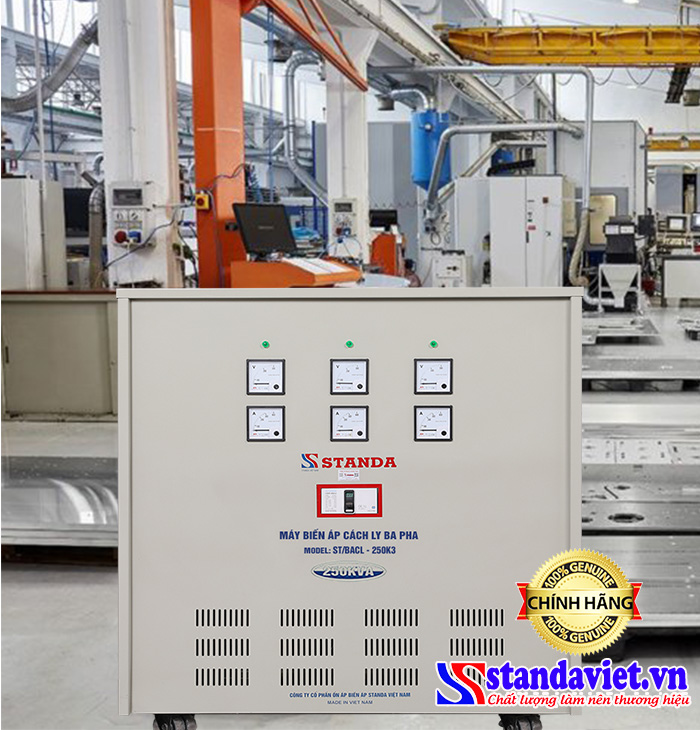 Biến áp cách ly Standa 250kVA cho xưởng cơ khí