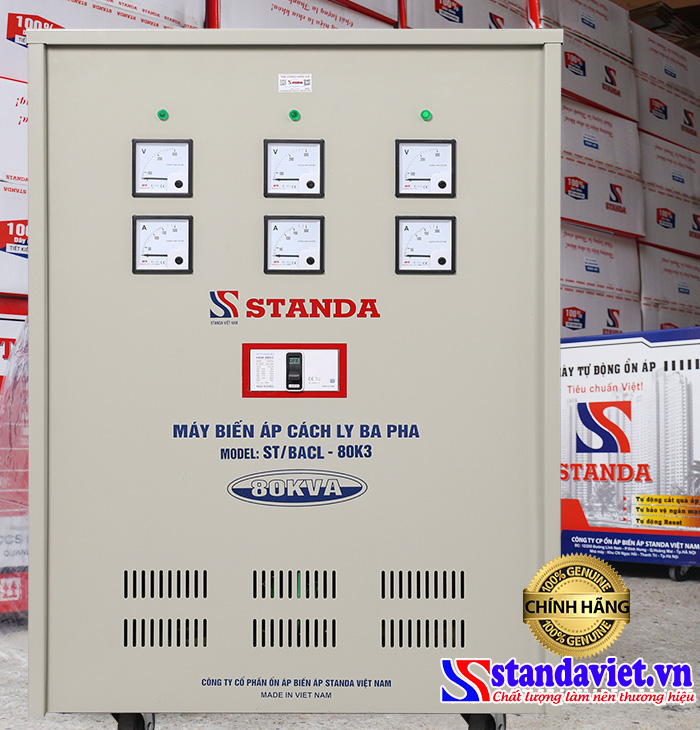 Biến áp cách ly Standa 80kVA 3F Biến áp cách ly Standa 80kVA 3F