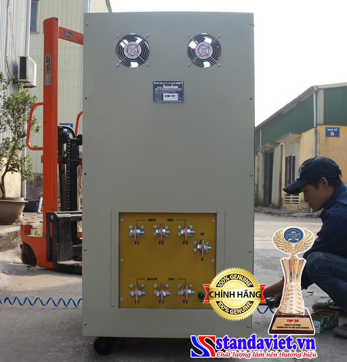 Biến áp tự ngẫu Standa 320kVA_phía sau để lắp đặt Biến áp tự ngẫu Standa 320kVA_phía sau để lắp đặt