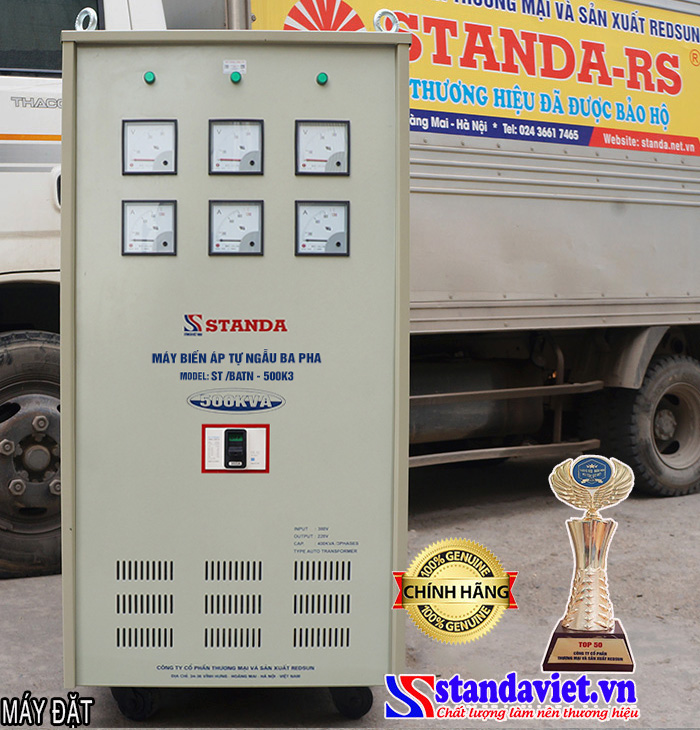 Biến áp tự ngẫu Standa 500kVA 3 pha