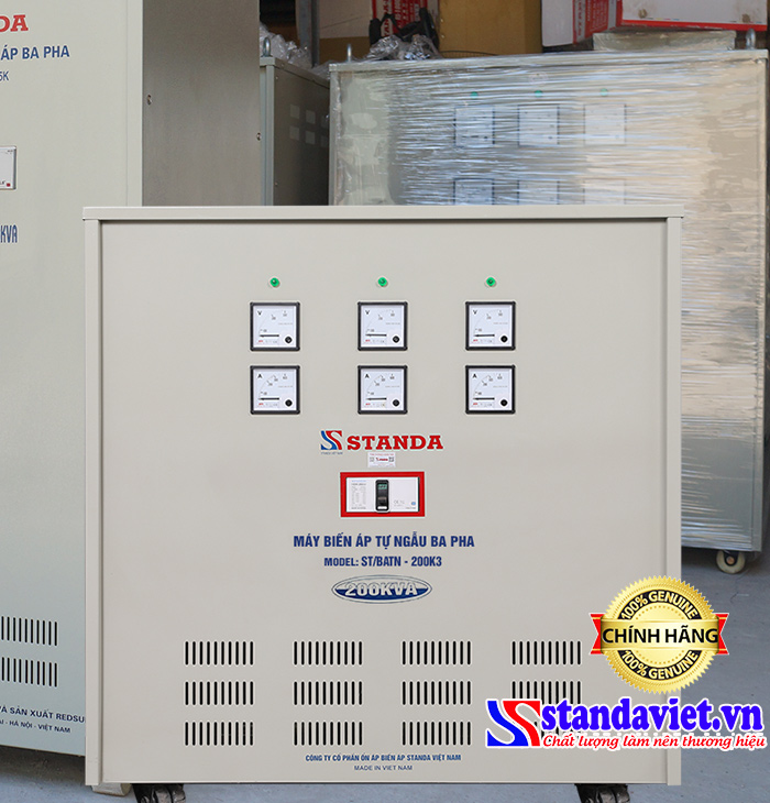 Biến thế tự ngẫu Standa 200kVA 3 pha Biến thế tự ngẫu Standa 200kVA 3 pha