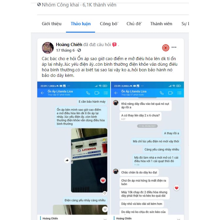 Ổn áp standa giả nhái