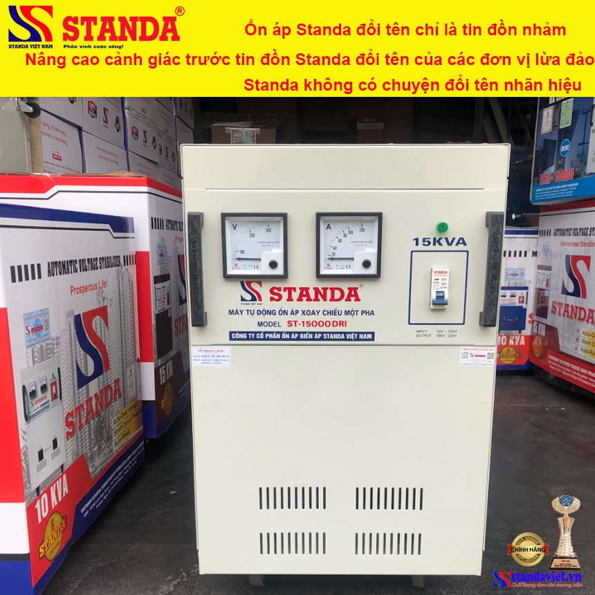 “Ổn áp STANDA đổi tên” Chiêu trò lừa đảo gây tổn hại đến khách hàng và thương hiệu STANDA chính hãng