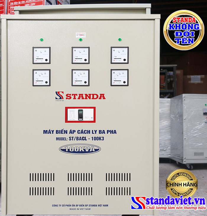 Nên sử dụng biến áp Standa 100kVA Nên sử dụng biến áp Standa 100kVA