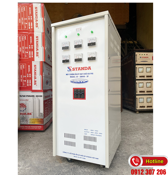 Ổn áp Standa 30kVA dải 260v-430v-3-pha