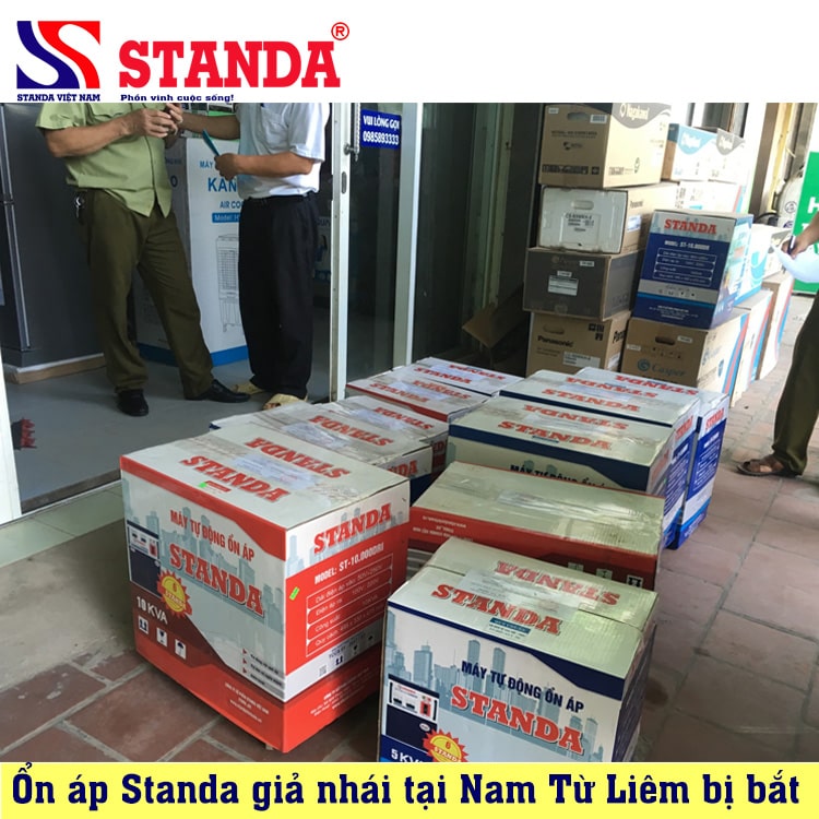 Ổn áp Standa giả nhái tại Nam Từ Liêm Hà Nội đã bị công an xử lý