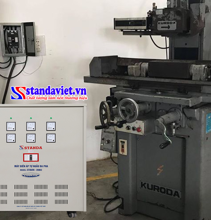 Sử dụng Biến áp tự ngẫu Standa 200kVA