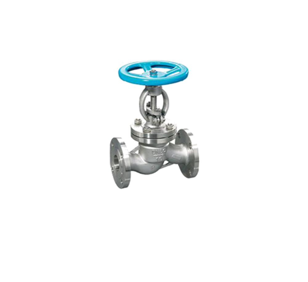 Van cầu chữ S inox nối bích