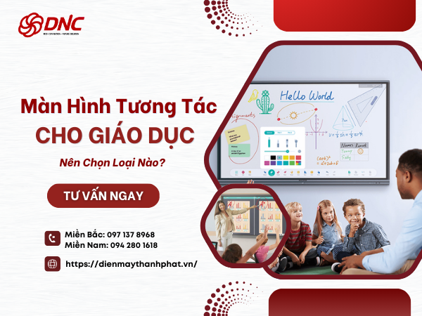 màn hình tương tác cho giáo dục