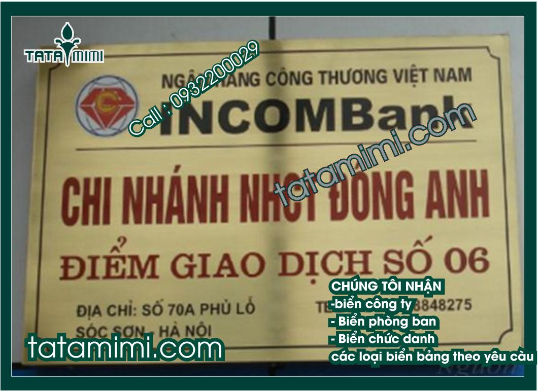 Biển công ty bằng inox các kích thước khác nhau