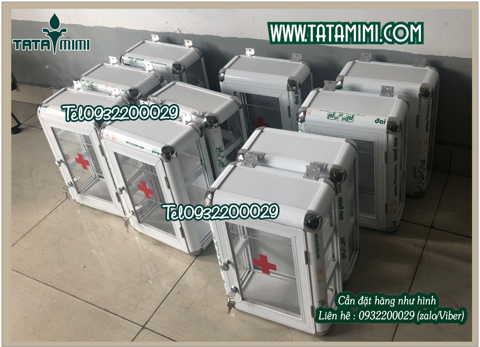 Tủ thuốc gia đình kết hợp mica và nhôm