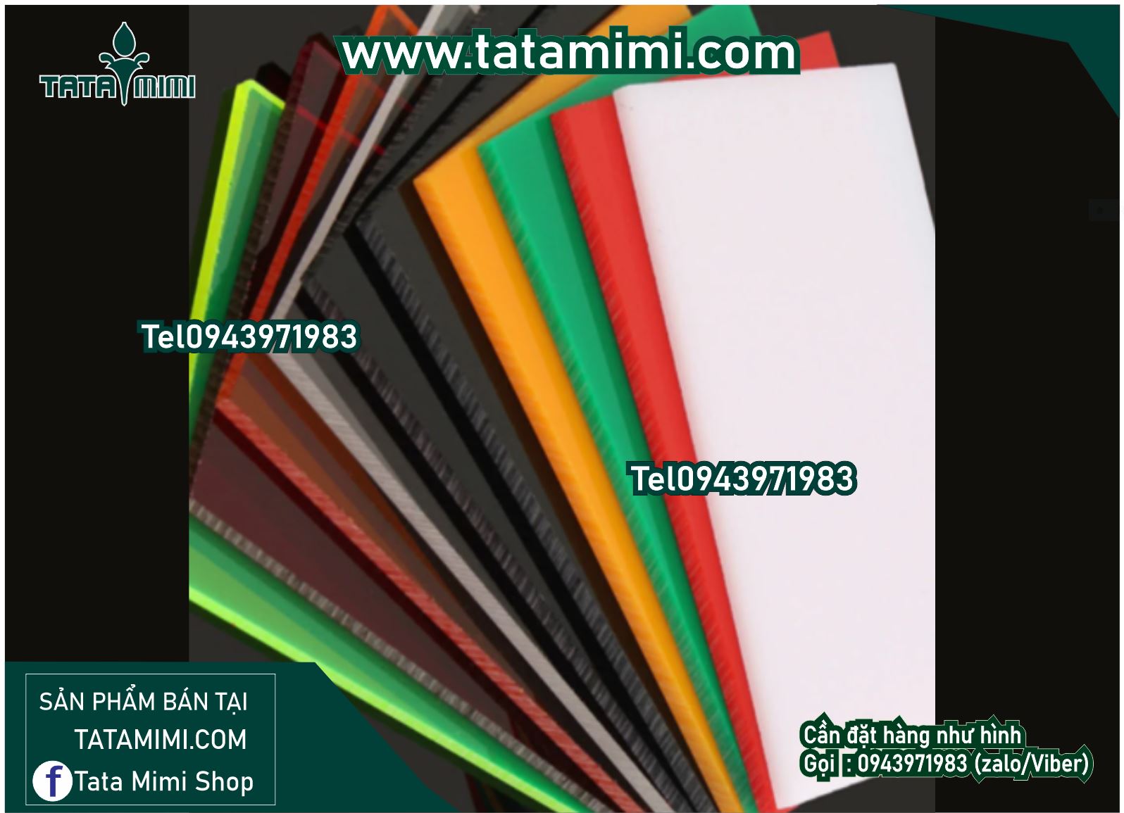Màu được sử dụng cho các sản phẩm từ mica
