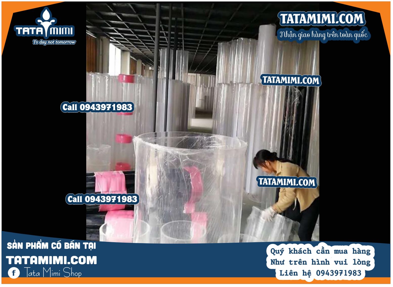 Ống mica đặc trong suốt và sủi bọt