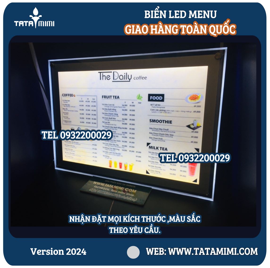Nhiều Ảnh Biển Menu Đẹp Cho Quán Cafe Tham Khảo