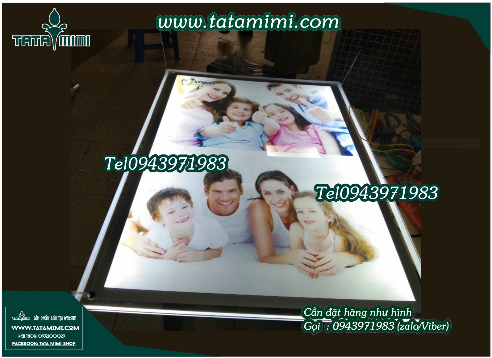 Khung menu led kích thước nhỏ nhất