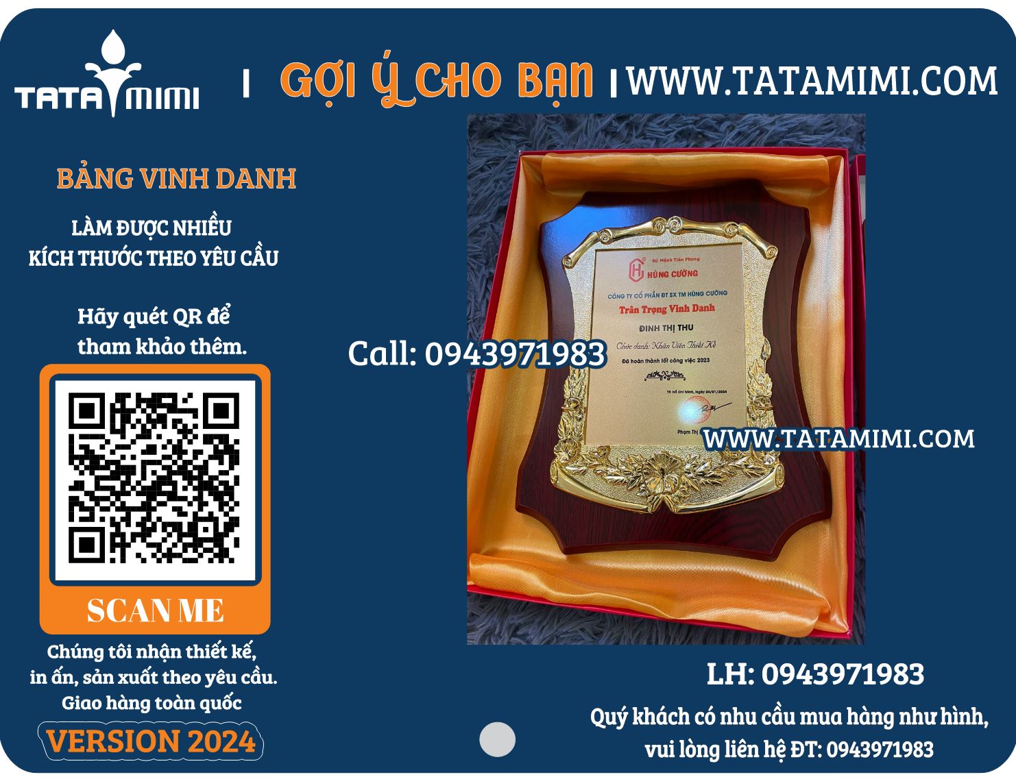 Bảng Vinh Danh cho Nhân Viên Xuất Sắc