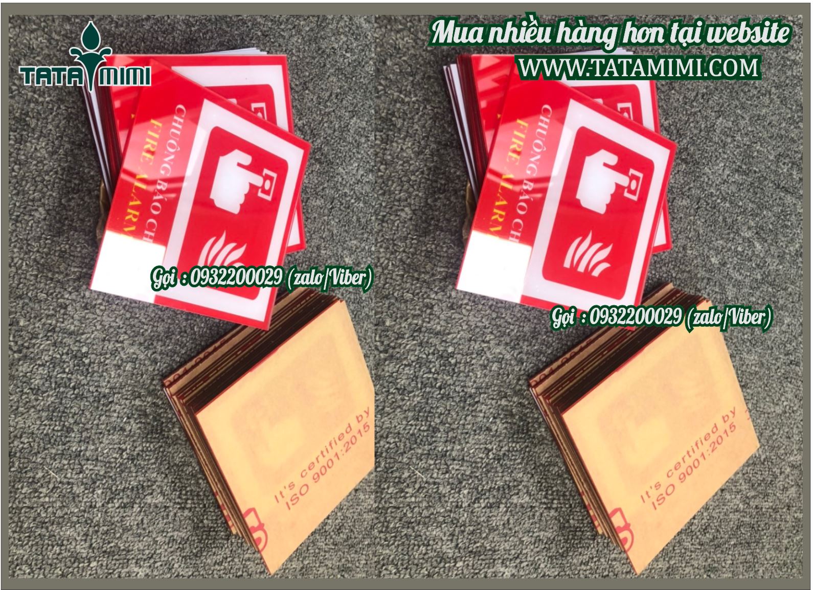 Biển báo cháy bằng mica