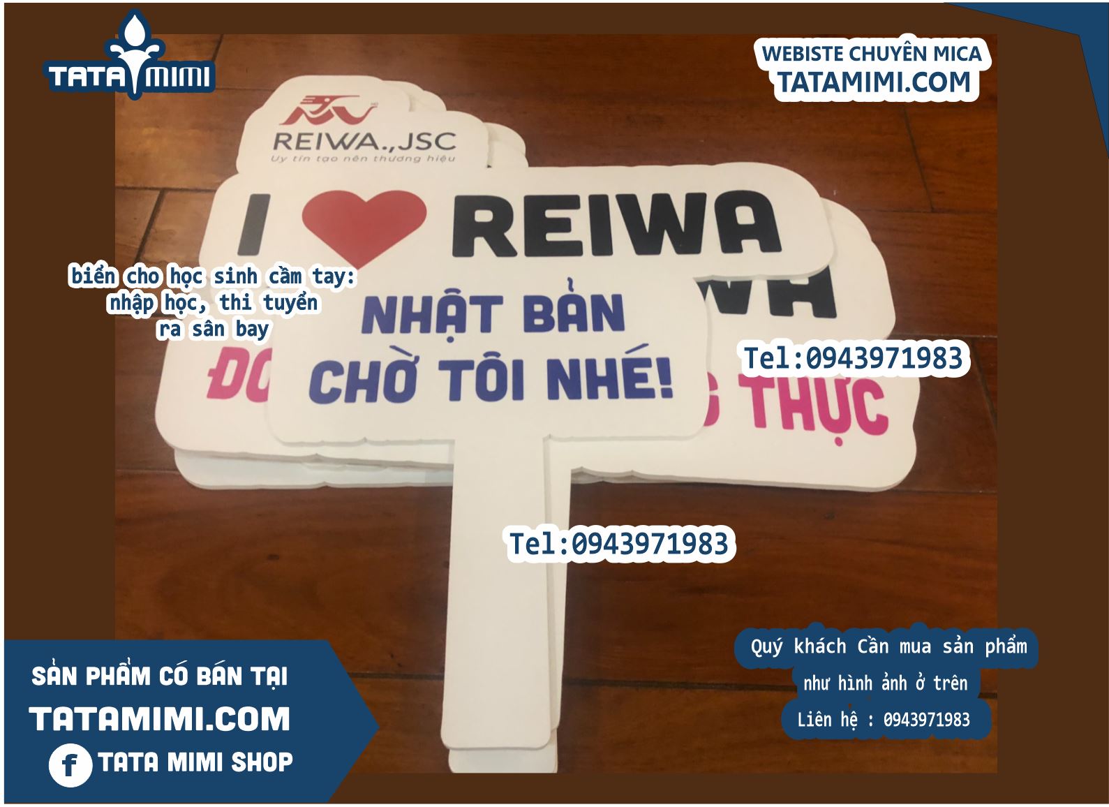 muốn làm 1 số biển cho học sinh cầm tay nhập học, thi tuyển ra sân bay