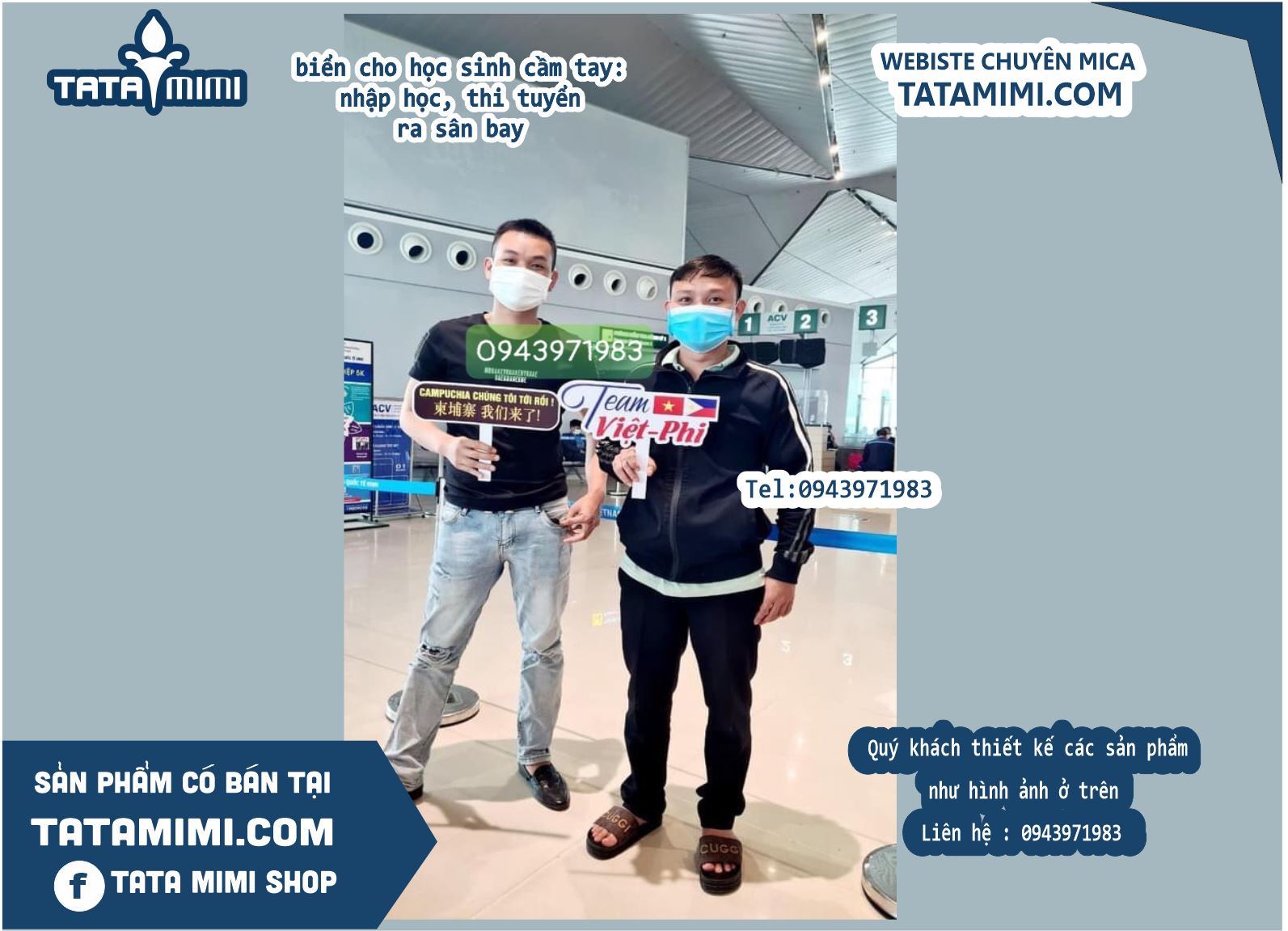 Muốn làm 1 số biển cho hsinh cầm tay: nhập học, thi tuyển ra sân bay
