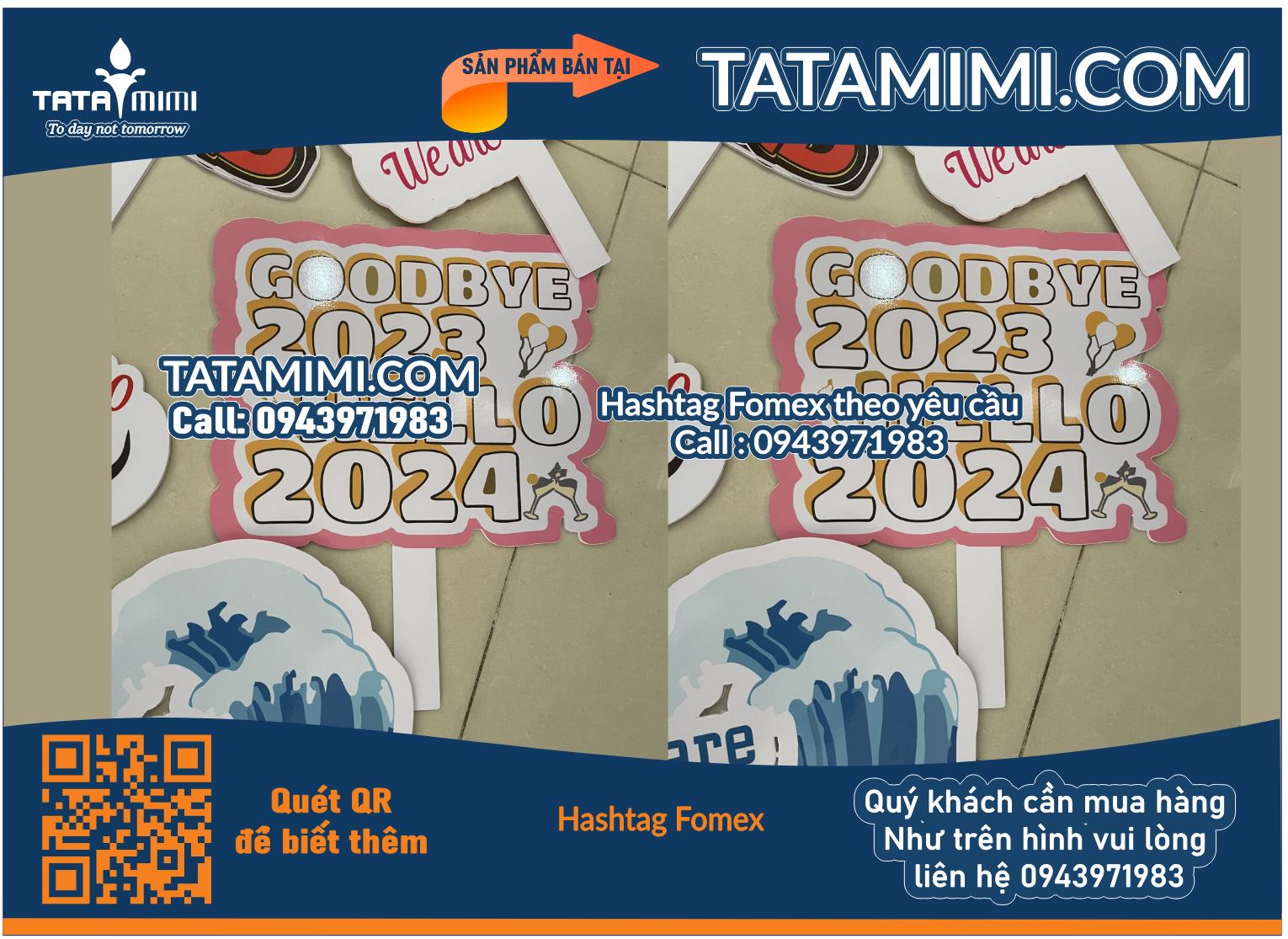 Sáng Tạo và Ấn Tượng - Thiết Kế Biển Tay Cầm của Công Ty Tata Mimi Cho Sự Kiện Hashtag Fomex