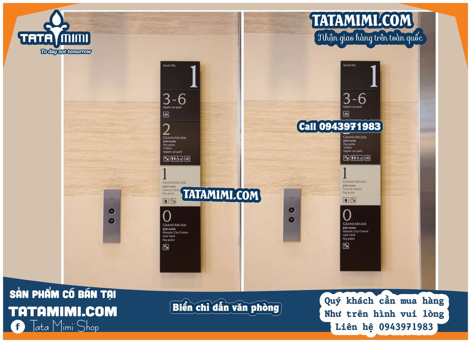 Biển chỉ dẫn làm chất liệu inox