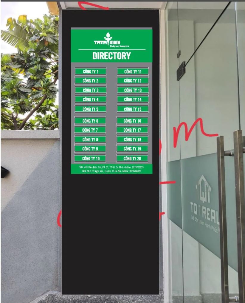 Biển chỉ dẫn làm chất liệu inox