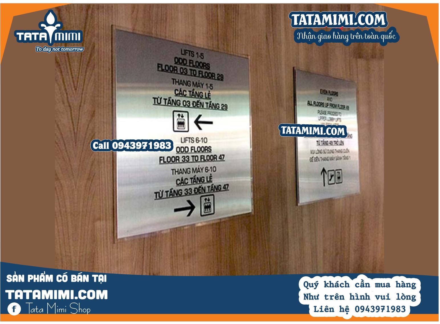 Biển chỉ dẫn làm chất liệu inox