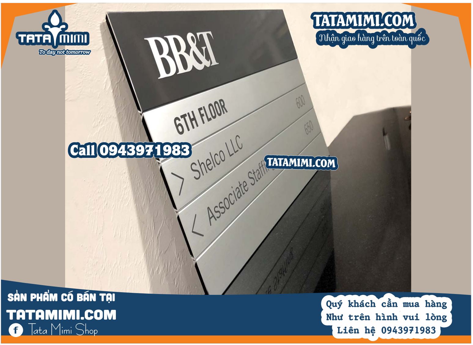 Bảng chỉ dẫn gắn ở sảnh