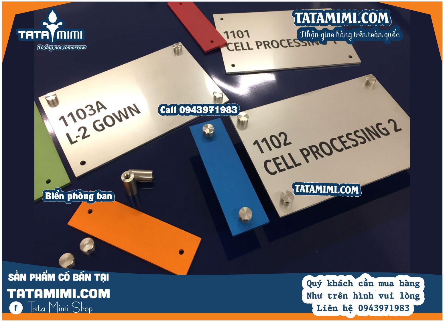 Biển phòng ban inox hoặc kết hợp các vật liệu khác