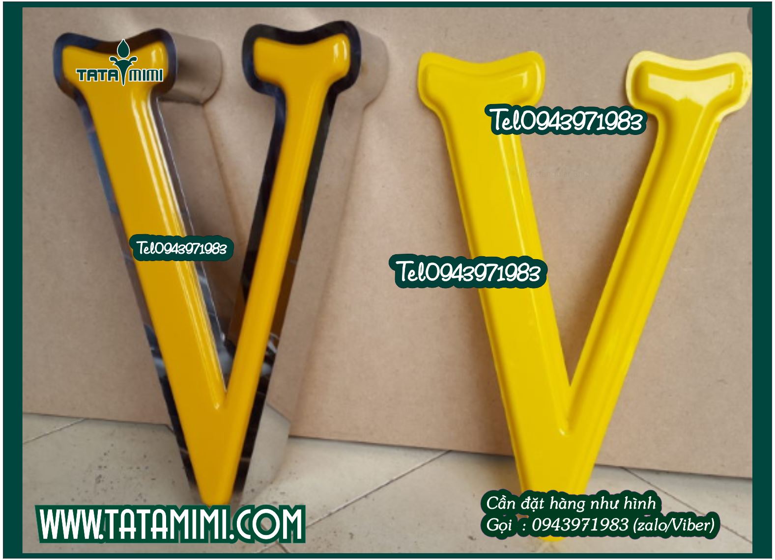 Chữ inox đẹp và gia công chữ nổi inox