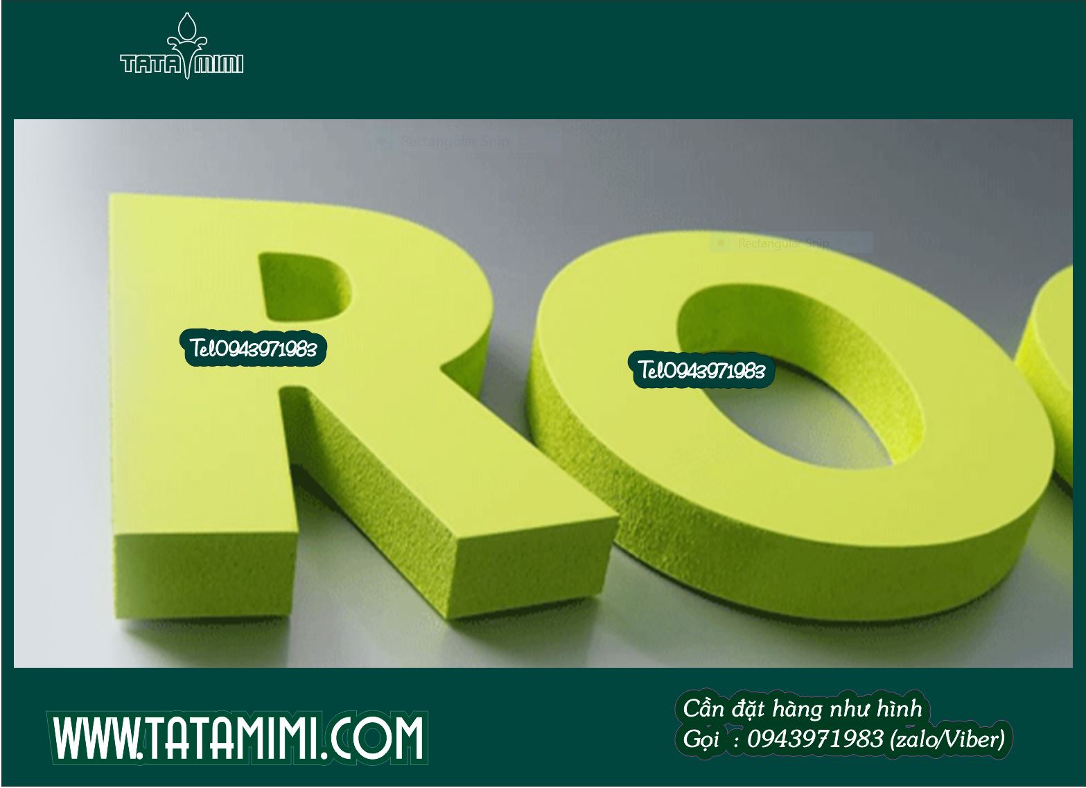 Cần tìm Xưởng quảng cáo chữ nổi