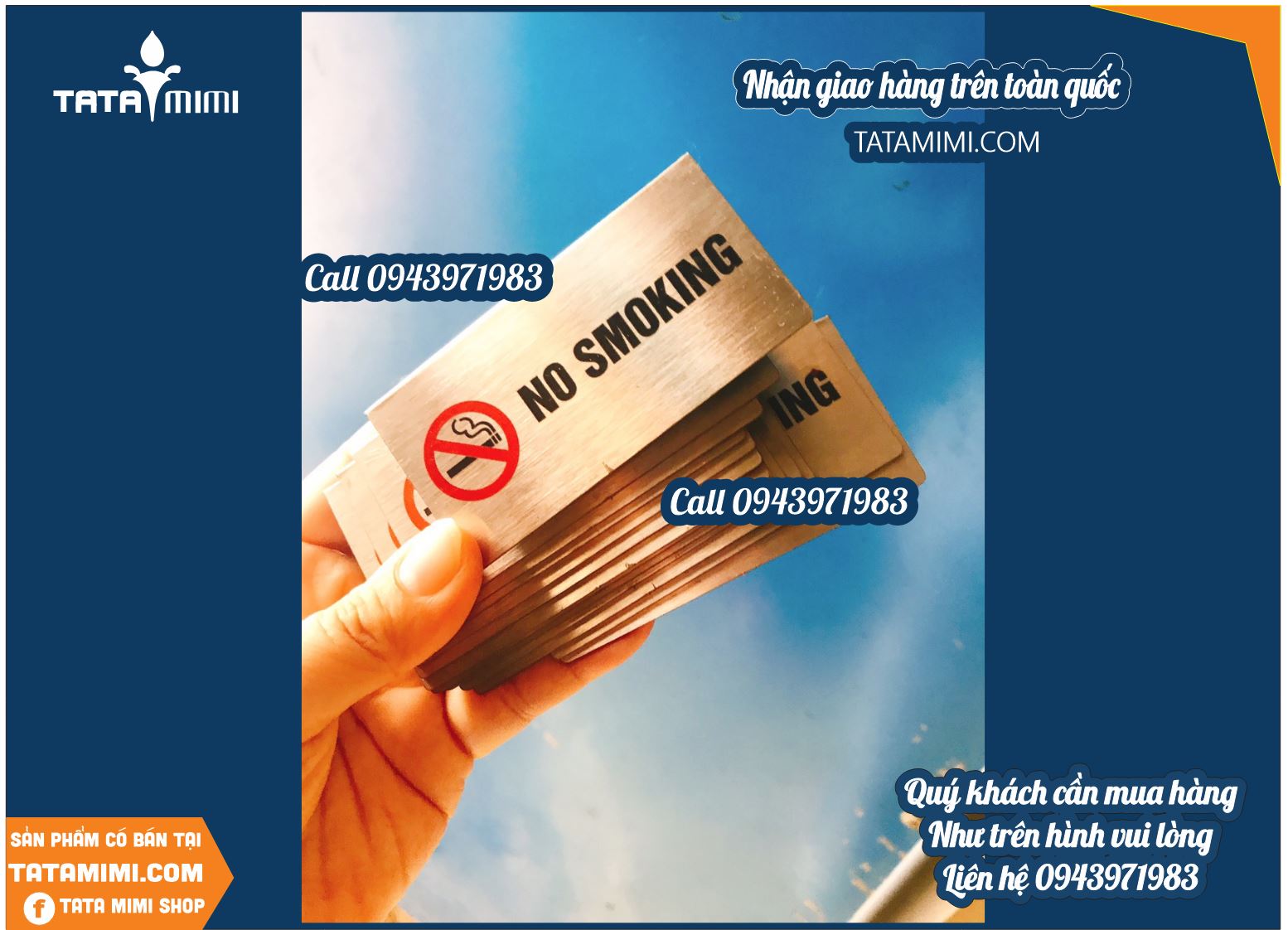 Bảng mica cấm hút thuốc làm theo màu yêu cầu