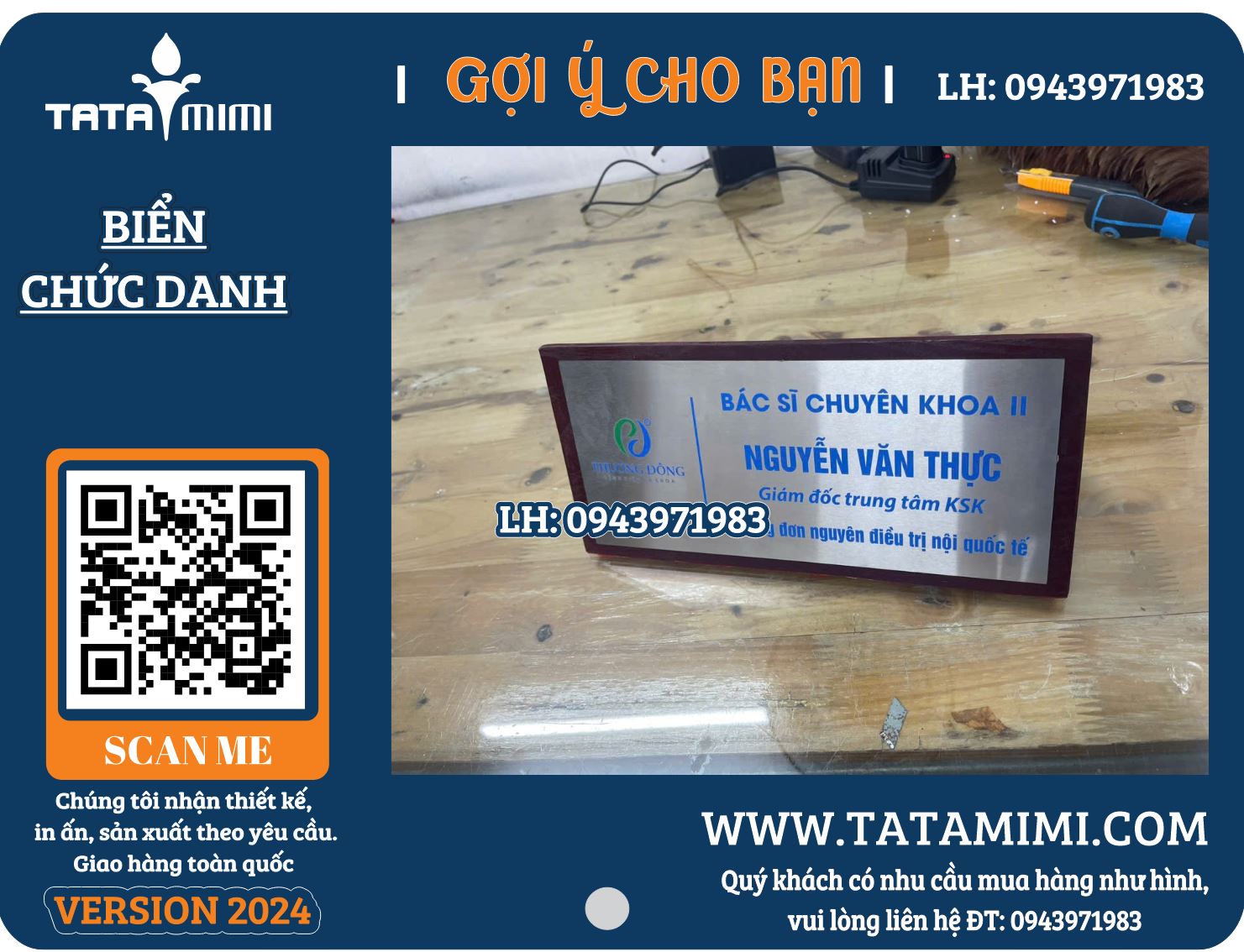 3 Mẫu biển chức danh để bàn giám đốc sang trọng và hiện đại