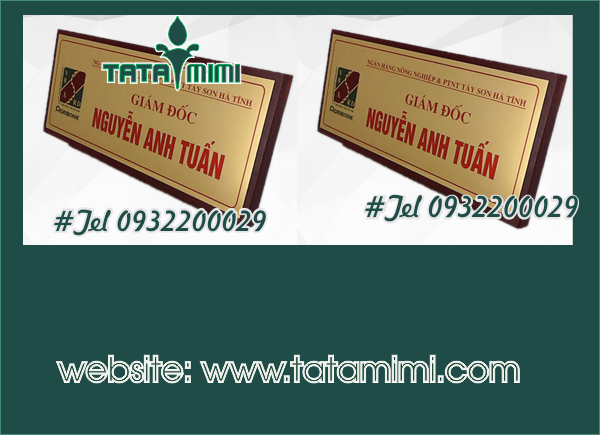 Biển chức danh chữ A – bảng tên để bàn