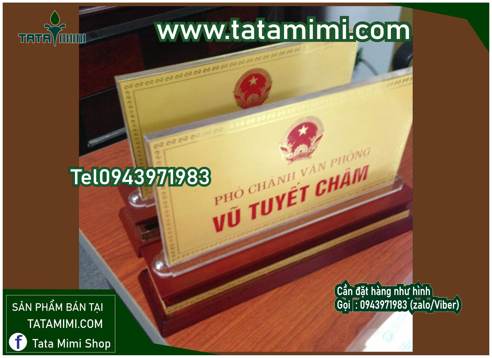 Bảng chức danh cho giám đốc
