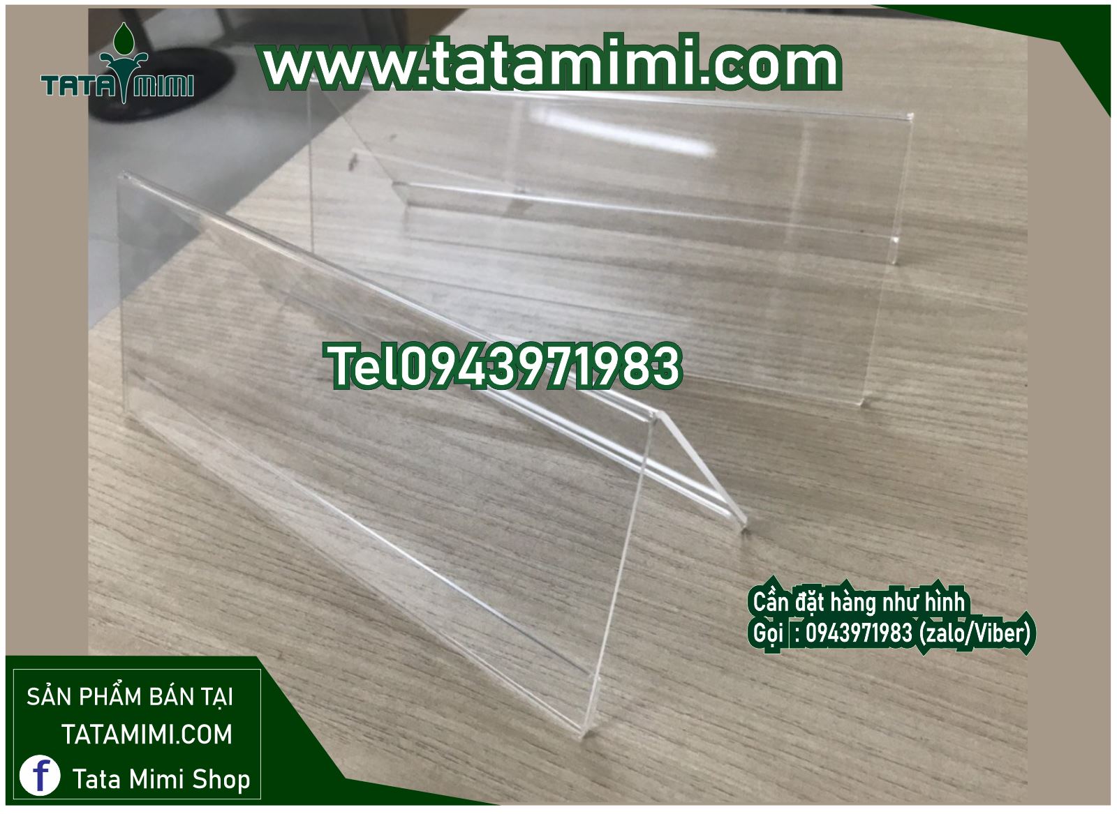 Biển chức danh chữ A uốn từ mica 2mm