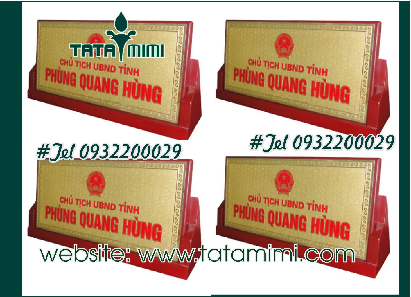 Biển Chức Danh Công An mẫu mới chất lượng
