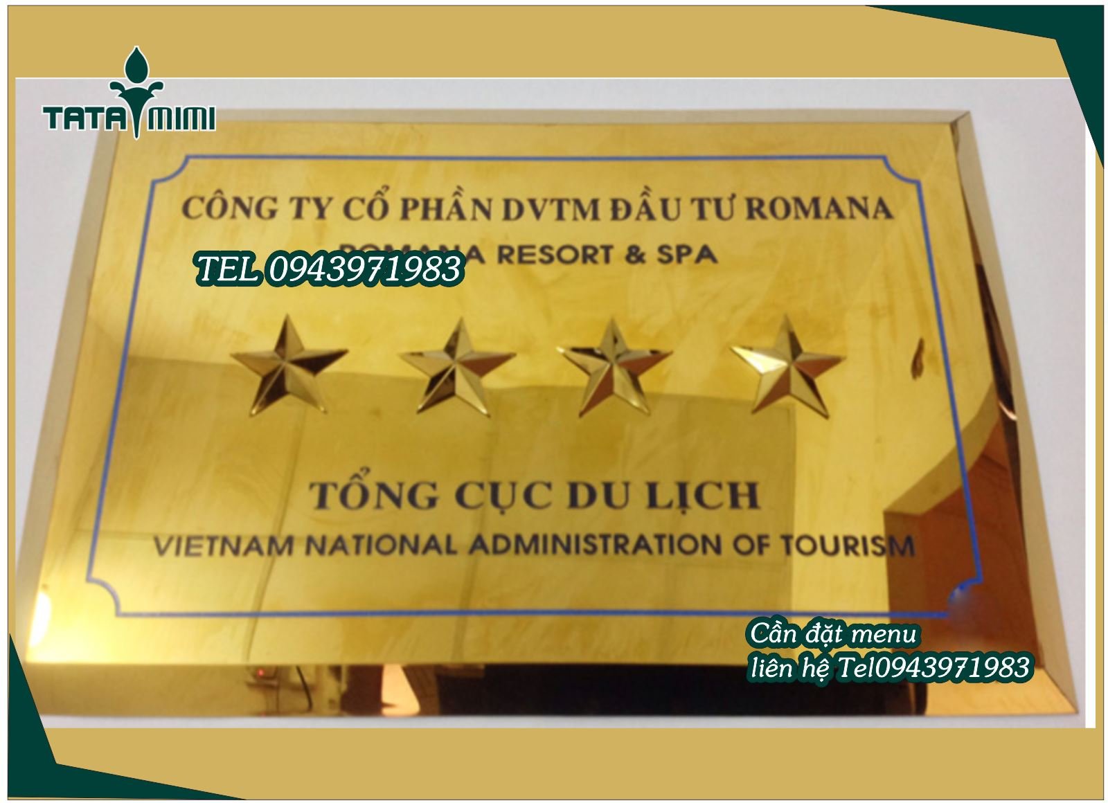 Biển công ty bằng inox các kích thước khác nhau